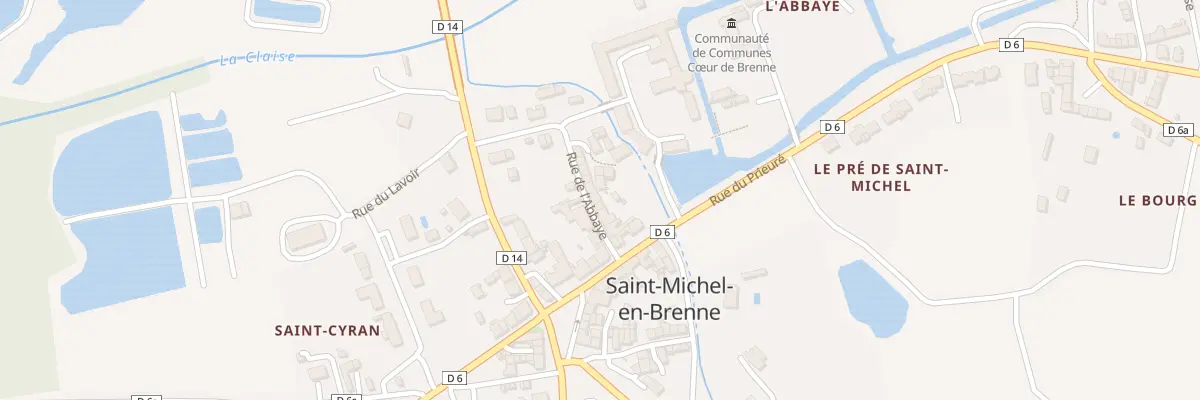 Plan du 8 Rue de l’Abbaye à Saint-Michel-en-Brenne