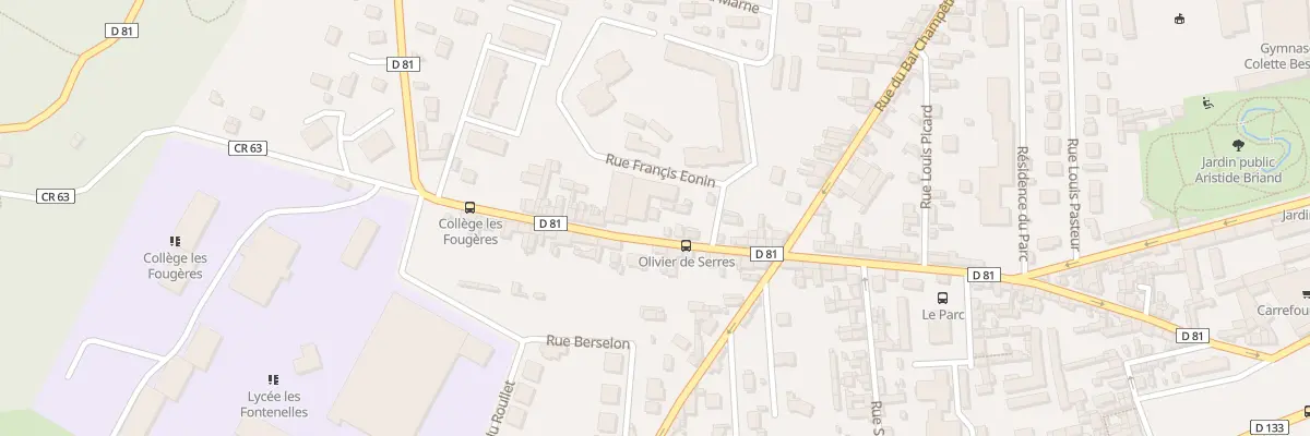 Plan du 77 Rue Massacre à Louviers