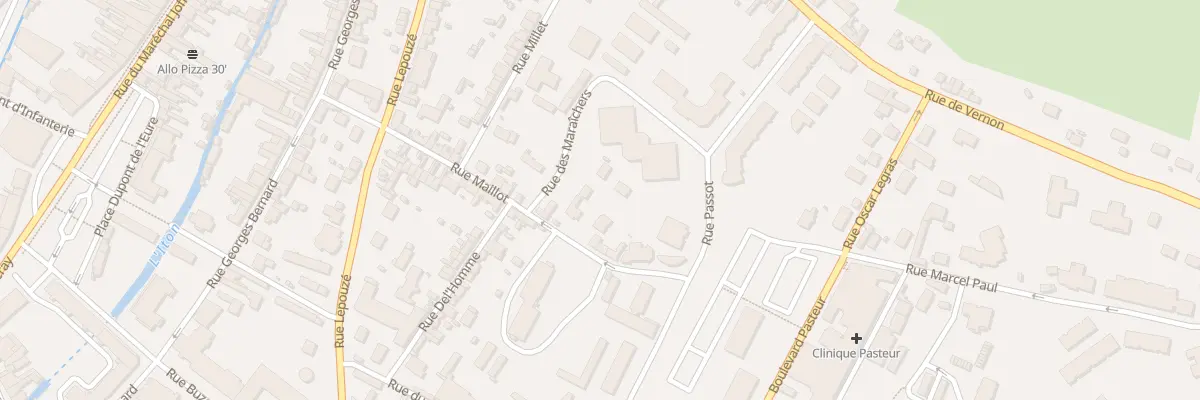 Plan du 29 Rue Maillot à Évreux