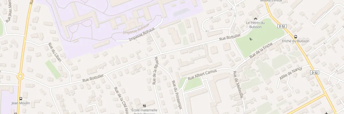 Plan du 32 Rue Bottolier à Évreux