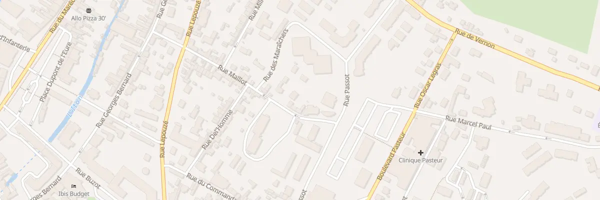Plan du 35 Rue Maillot à Évreux