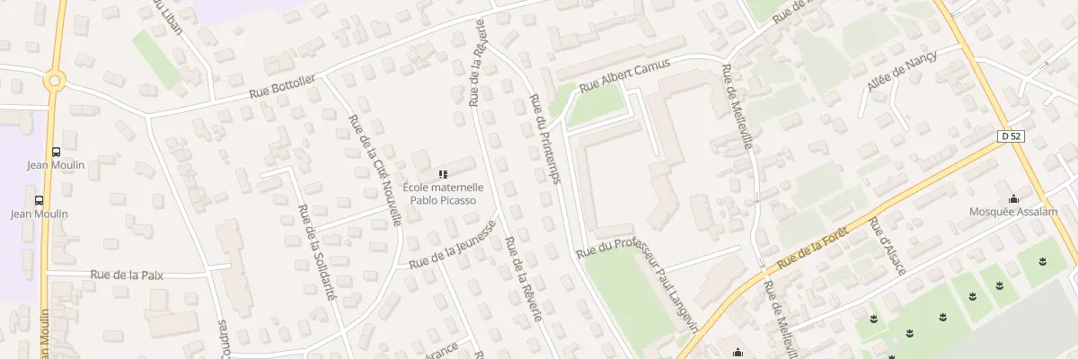Plan du 12 Rue du Printemps à Évreux