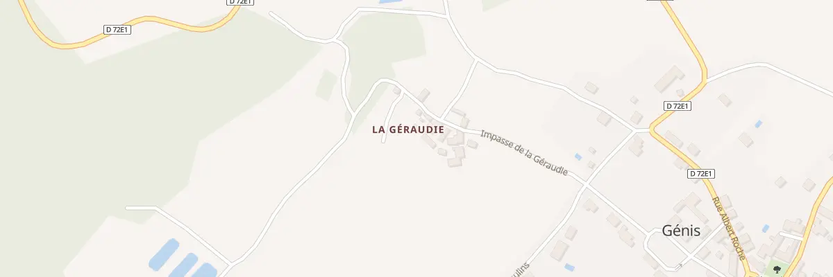 Plan du 245 La Geraudie à Génis