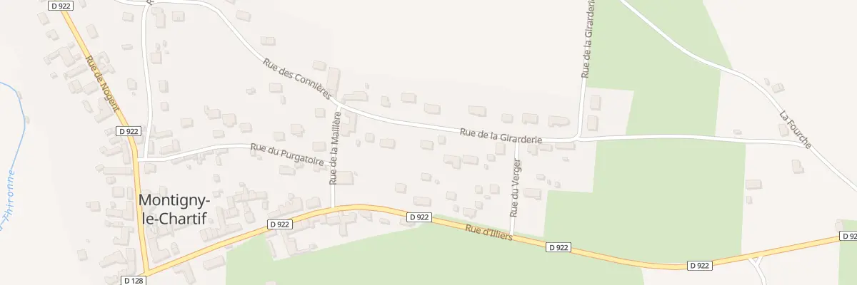Plan du 7 Rue de la Girarderie à Montigny-le-Chartif