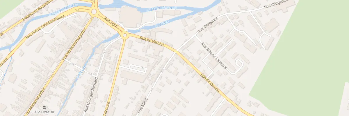 Plan du 16 Rue de Vernon à Évreux