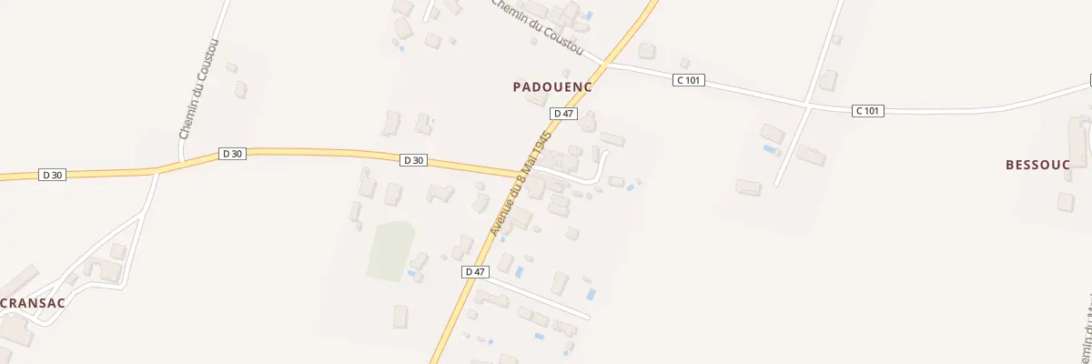Plan de Padouenc au Burgaud