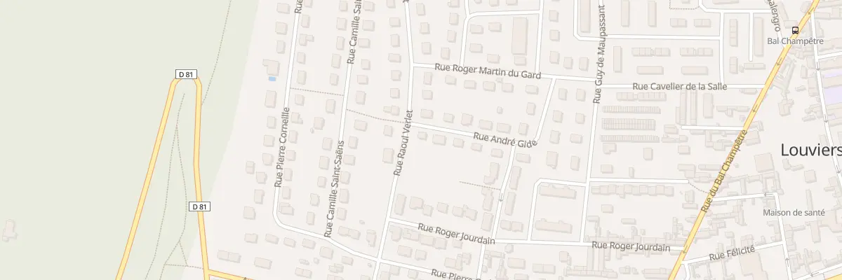 Plan du 10 Rue Raoul Verlet à Louviers