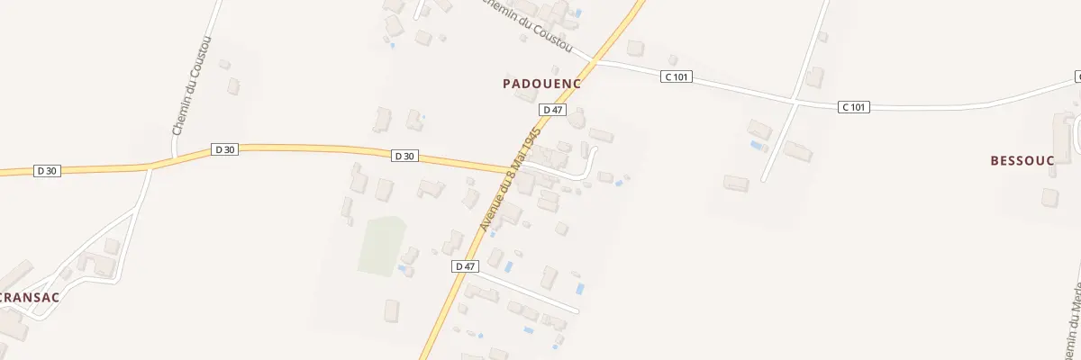 Plan du 9007 Padouenc au Burgaud