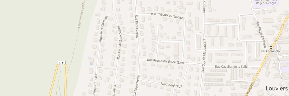Plan du 20 Rue Raoul Verlet à Louviers