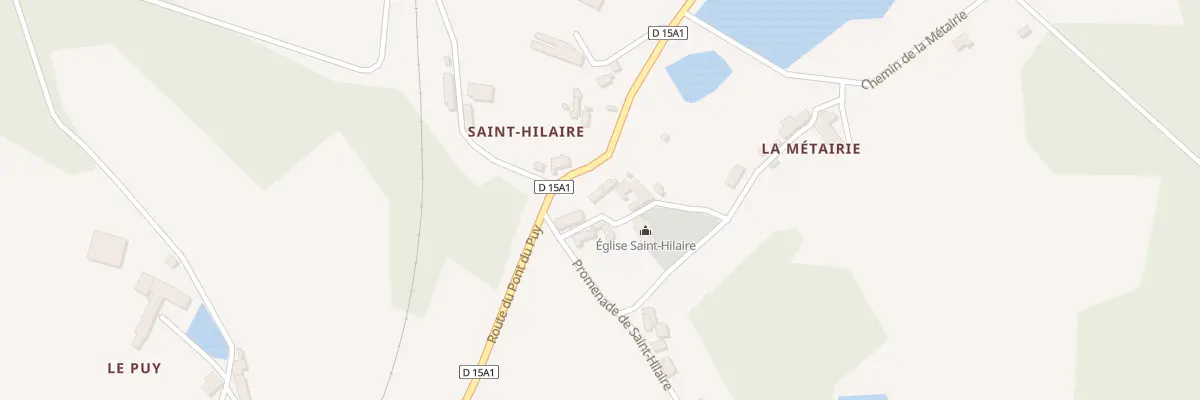 Plan du 3 All de Saint Hilaire à Saint-Hilaire-les-Places