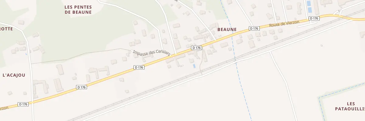 Plan du 16 Rte de Beaune Village à Chissay-en-Touraine