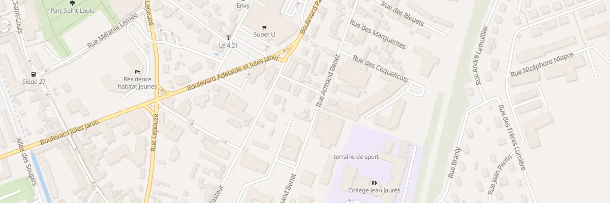 Plan du 8 Rue de la Prévoyance à Évreux