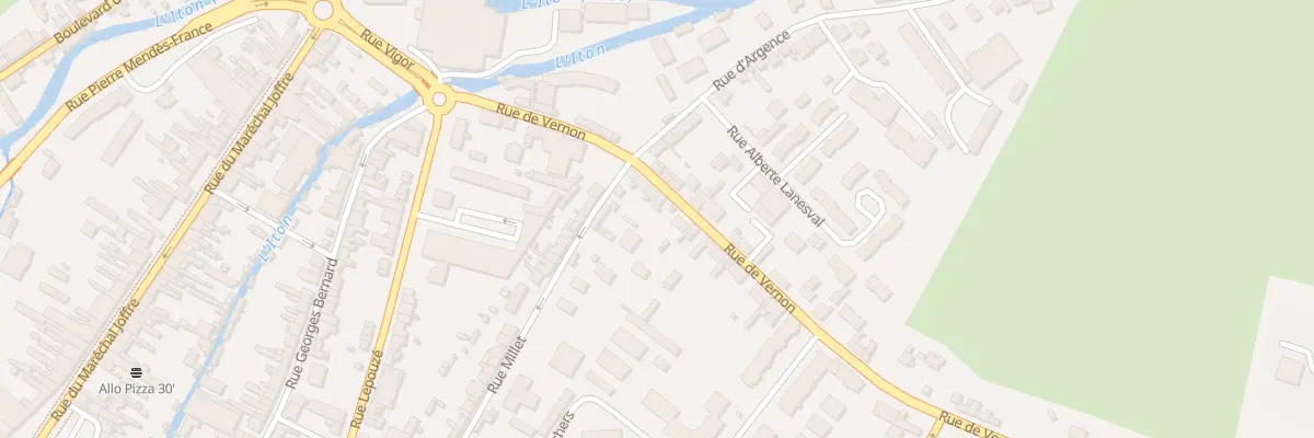 Plan du 22 Rue de Vernon à Évreux