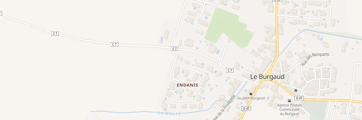 Plan du 30 Endanis au Burgaud