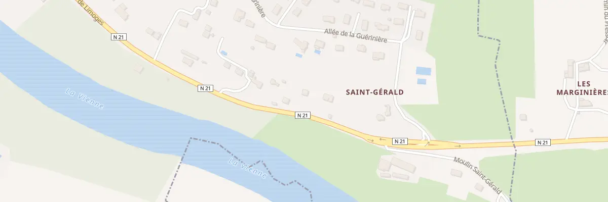 Plan du 6112 Saint Gerald à Aixe-sur-Vienne