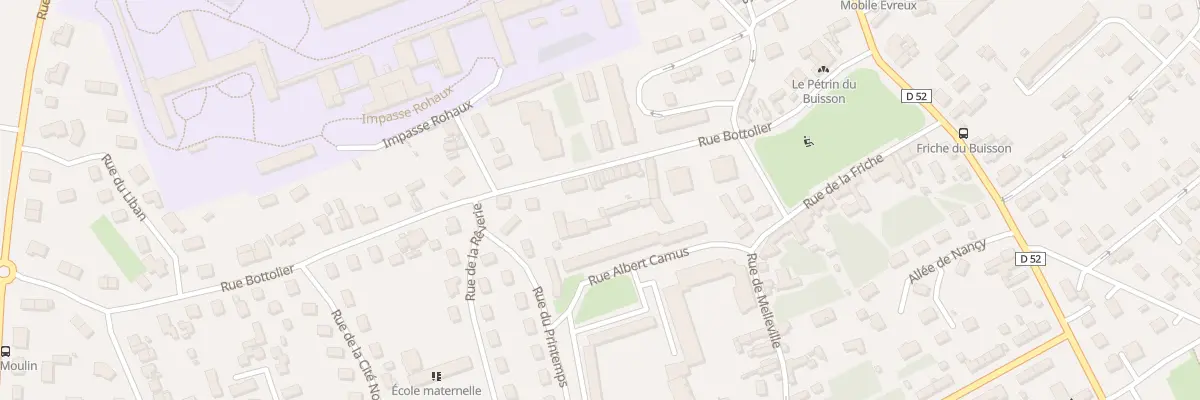 Plan du 36 Rue Bottolier à Évreux