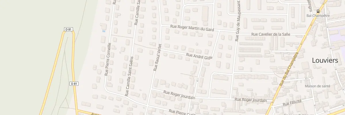 Plan du 17 Rue André Gide à Louviers