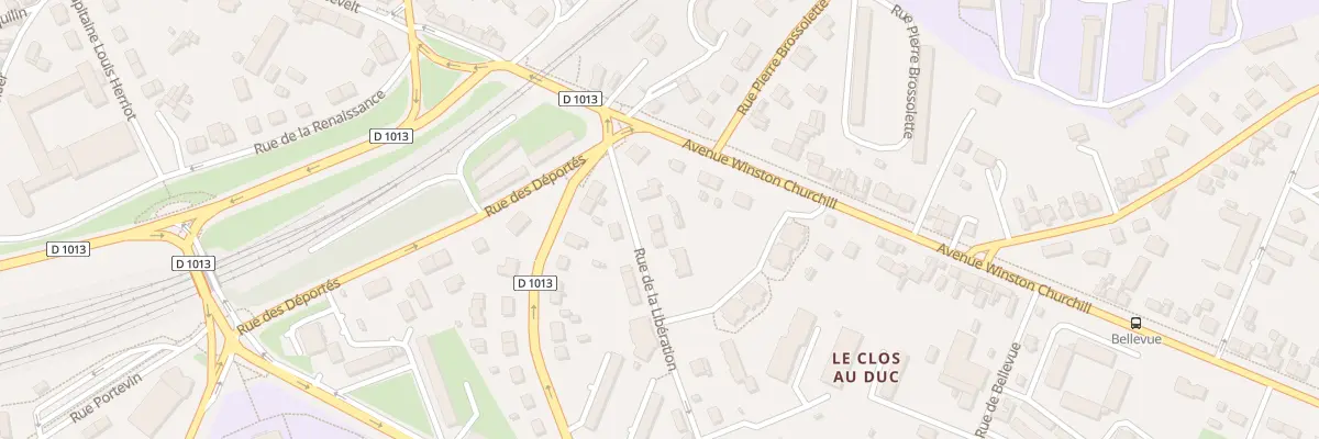 Plan du 3 Rue de la Libération à Évreux