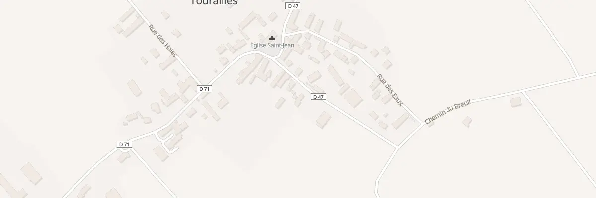 Plan du 7 Rue de la Gatine à Tourailles