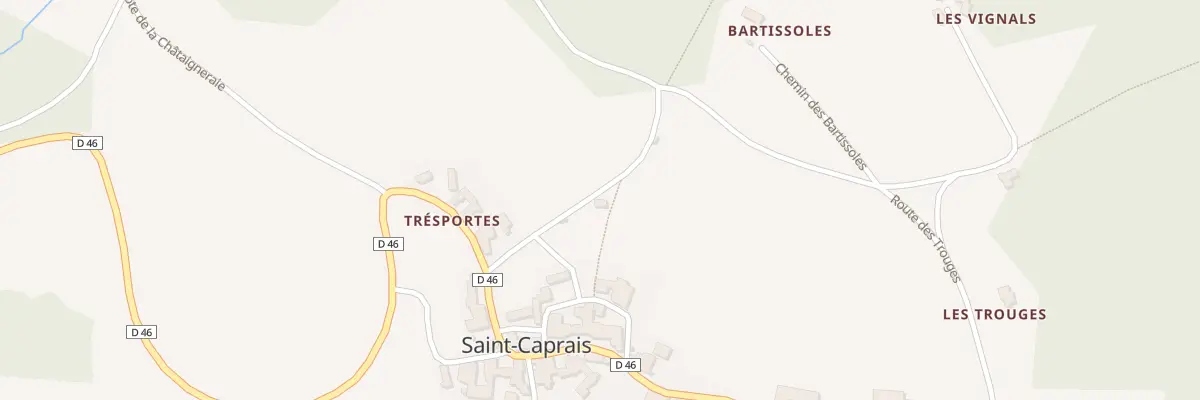 Plan du 5045 St Caprais à Saint-Caprais