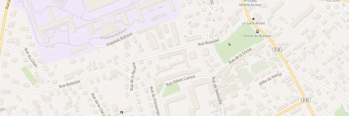 Plan du 44 Rue Bottolier à Évreux