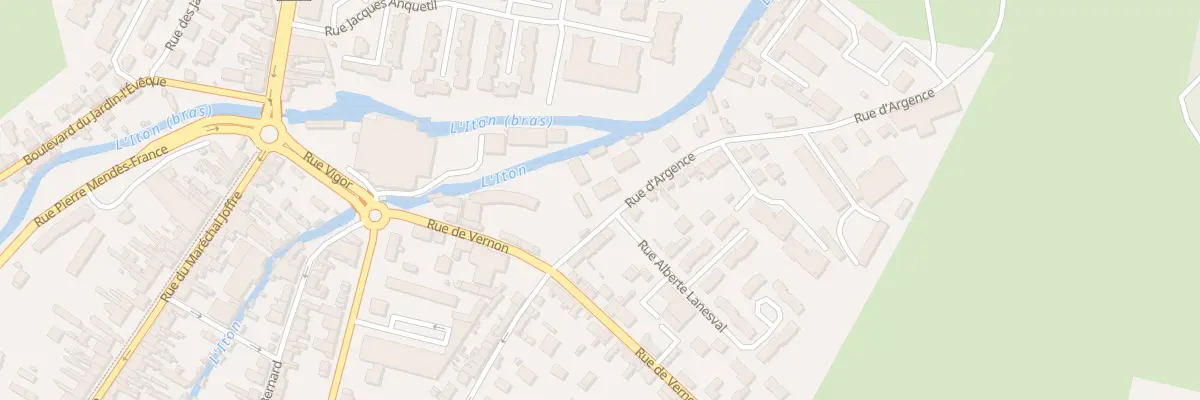 Plan du 3 Rue d’Argence à Évreux