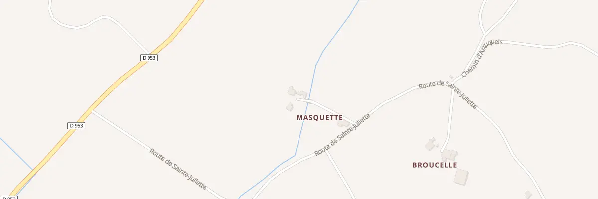 Plan du 5030 Masquette à Sainte-Juliette