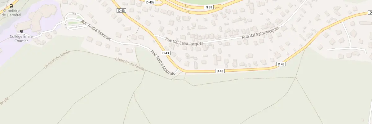 Plan du 31 Rue de la Table de Pierre à Darnétal