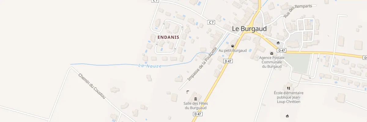 Plan du 14 Rue des Merisiers au Burgaud