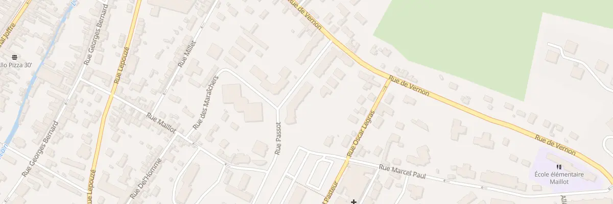 Plan du 48 Rue Passot à Évreux