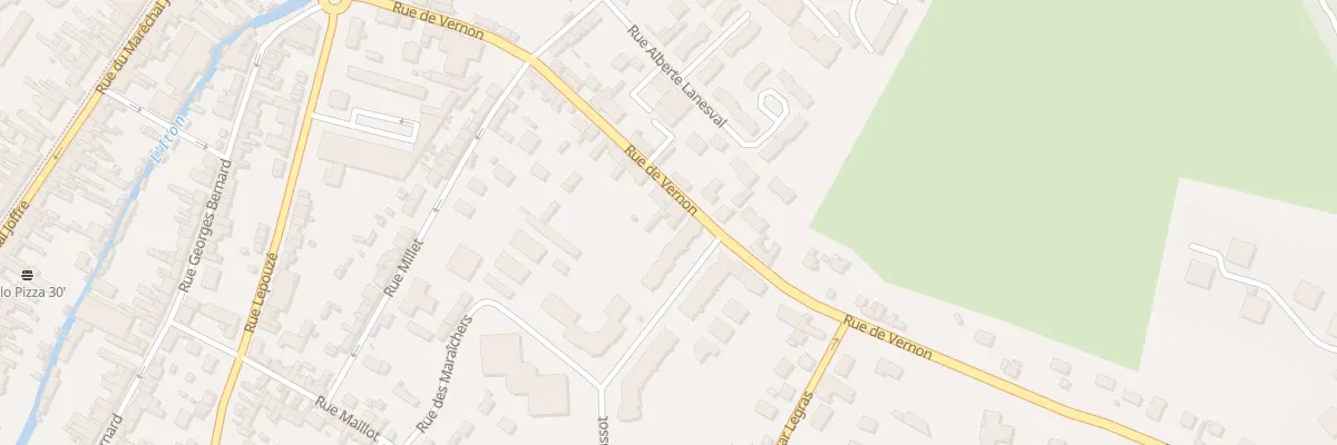 Plan du 36 Rue de Vernon à Évreux