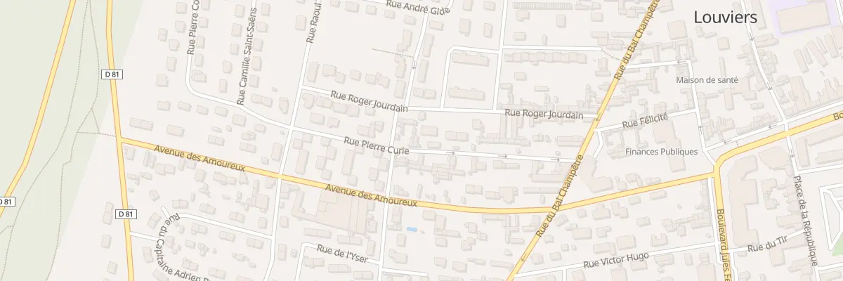 Plan du 17 Rue Pierre Curie à Louviers