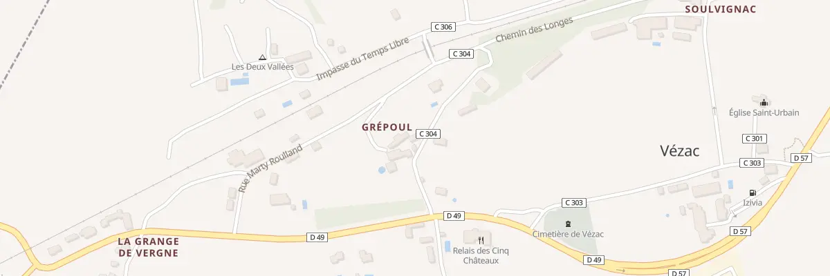 Plan du 85 Rue Germaine Tillon à Vézac