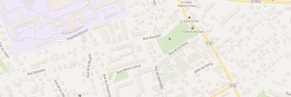 Plan du 54 Rue Bottolier à Évreux