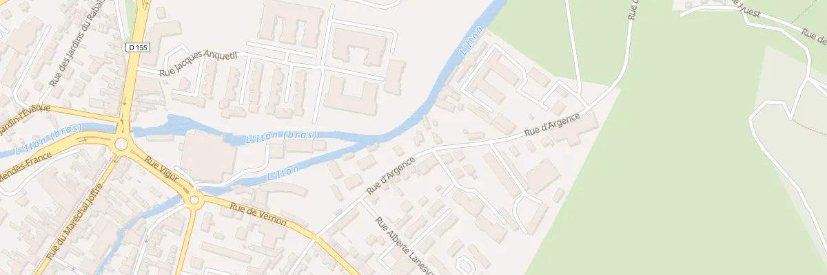 Plan du 7 Rue d’Argence à Évreux