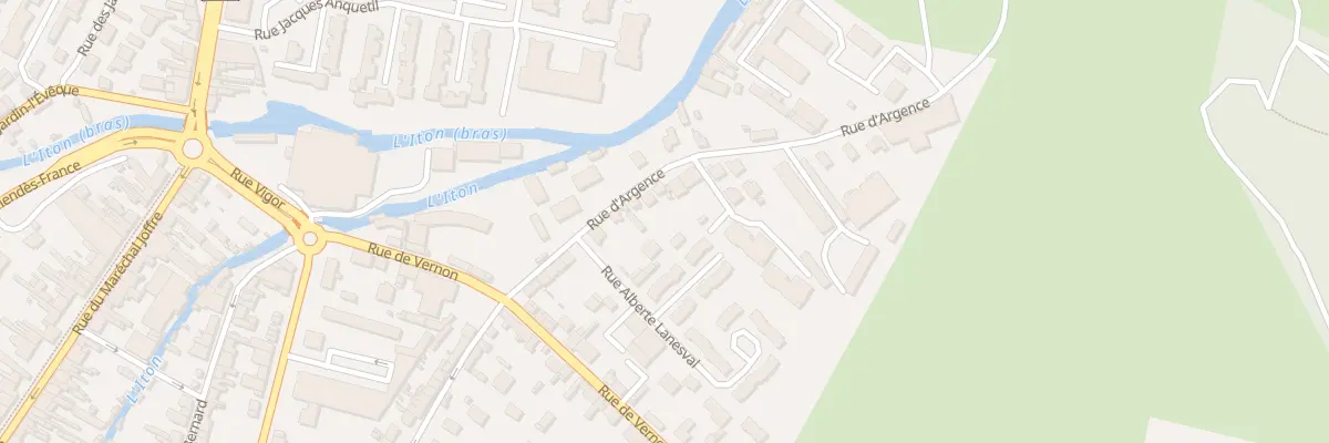 Plan du 22 Rue d’Argence à Évreux