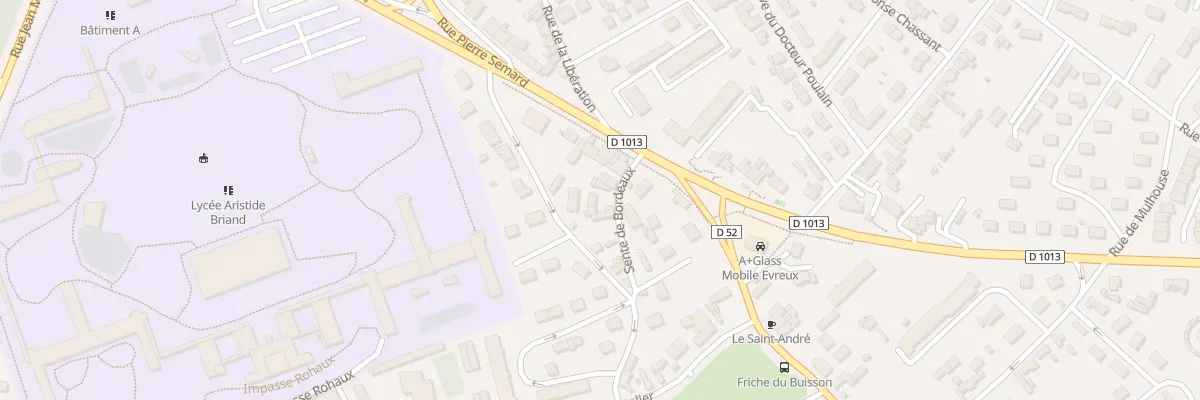 Plan du 6 Sen Sainte de Bordeaux à Évreux
