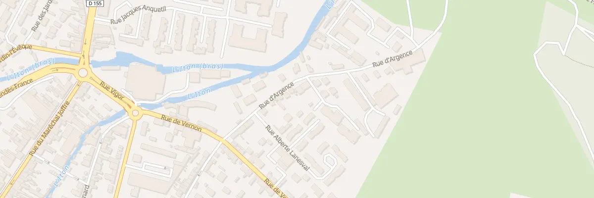 Plan du 24 Rue d’Argence à Évreux