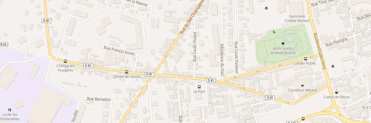 Plan du 3 Rue Louis Picard à Louviers