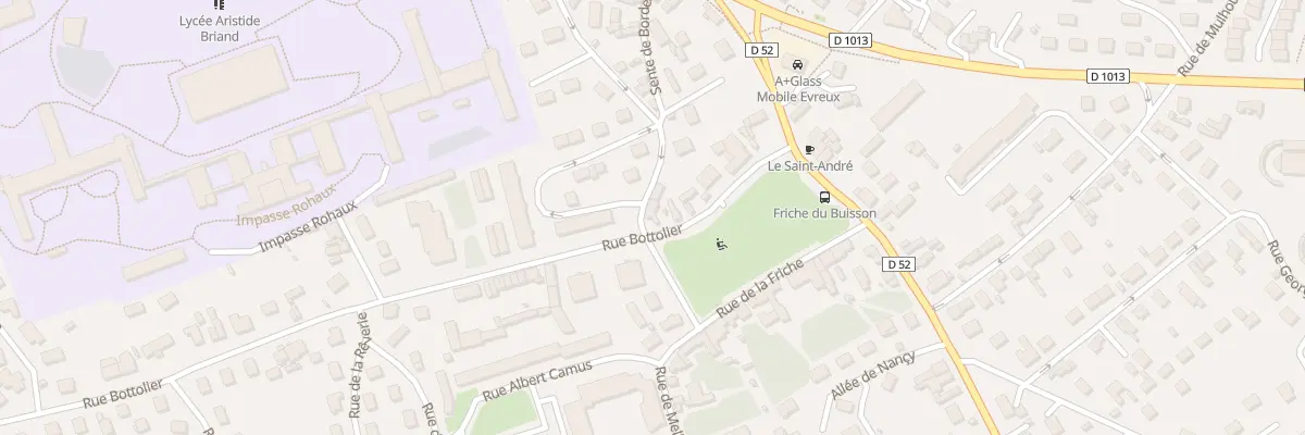Plan du 13B Rue Bottolier à Évreux