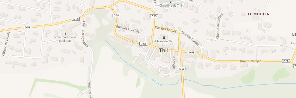 Plan du 54 Le Village à Thil
