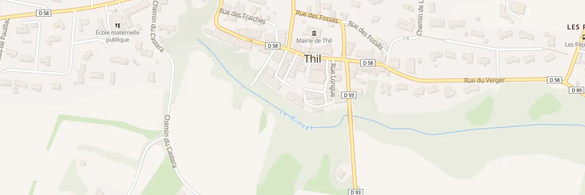 Plan de Pl de l’Église à Thil