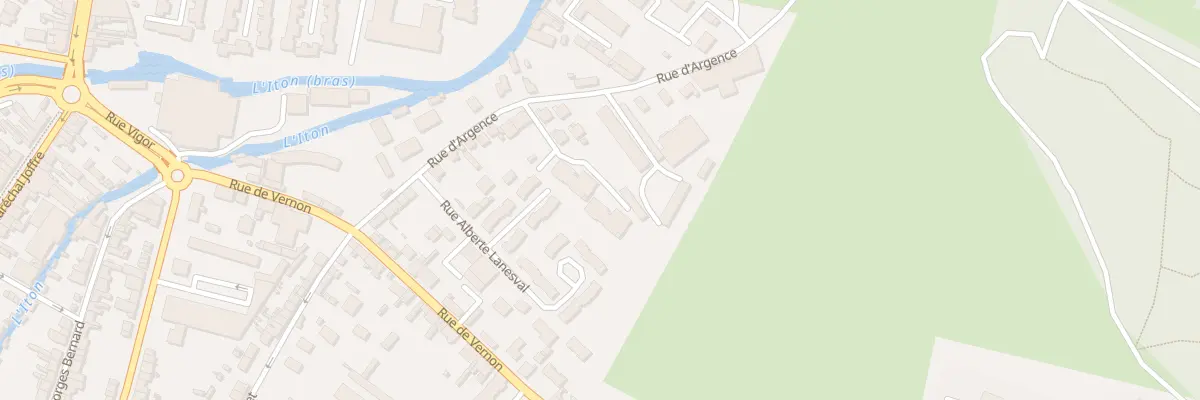 Plan du 28 Rue d’Argence à Évreux