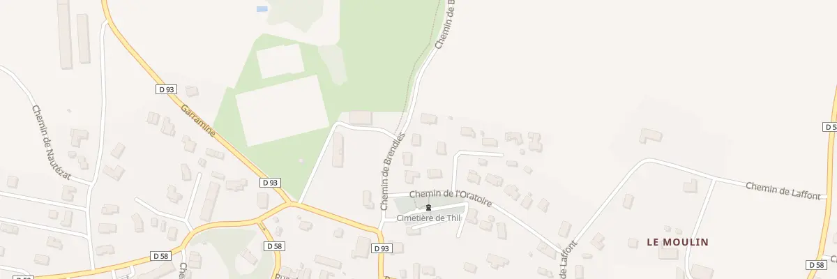Plan du 5 Che de L’Oratoire à Thil