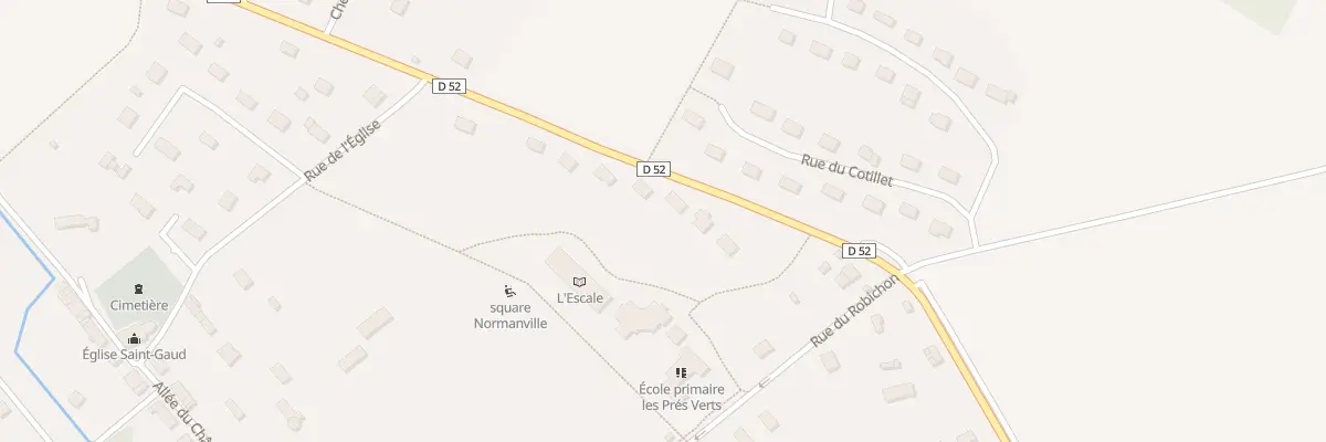Plan du 111 Rte de la Vallée à Normanville