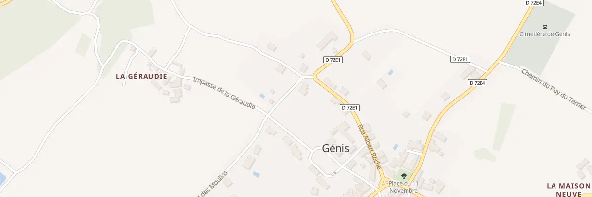 Plan du 5 Rue Albert Roche à Génis