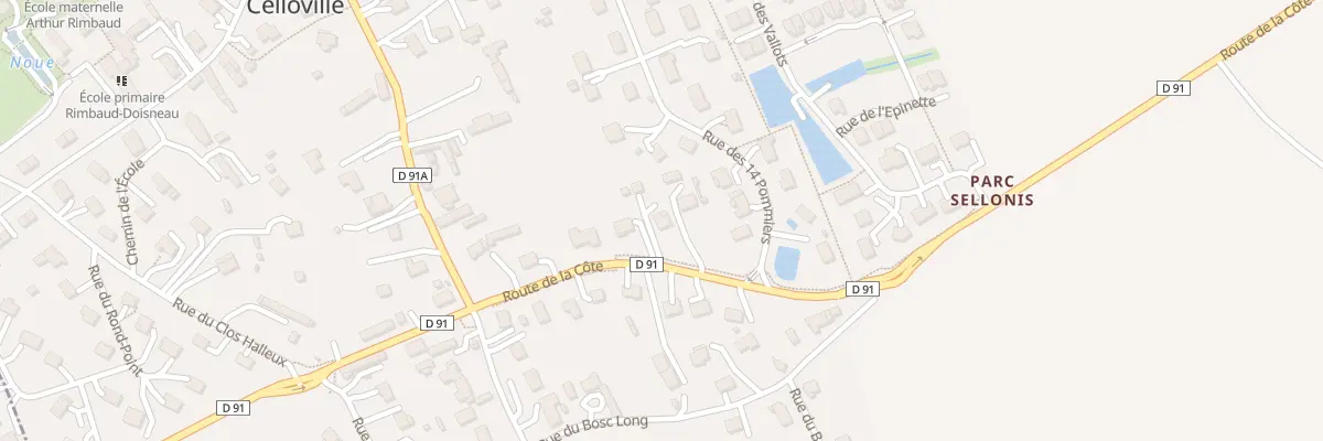 Plan du 13 Rue de la Côte à Saint-Aubin-Celloville