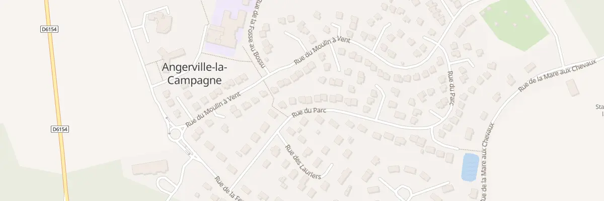 Plan du 13 Rue du Parc à Angerville-la-Campagne