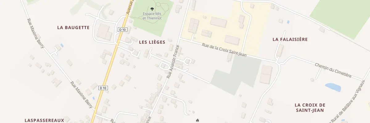 Plan du 44 Rue Anatole France à Bélâbre