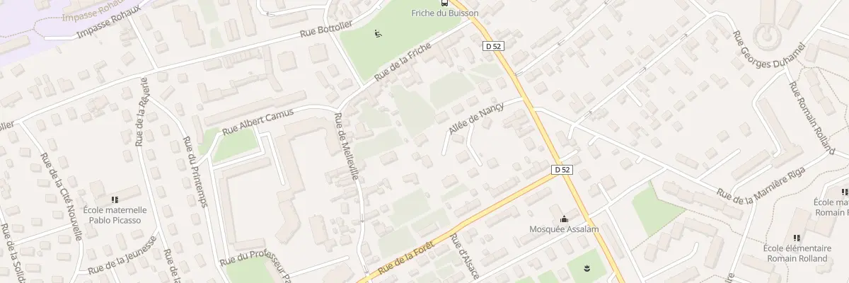 Plan du 3B All de Nancy à Évreux